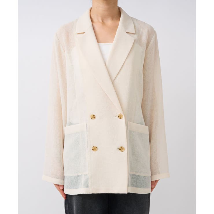 【RIVE DROITE】カラミメッシュテーラードJK | PAL GROUP OUTLET | 詳細画像16 