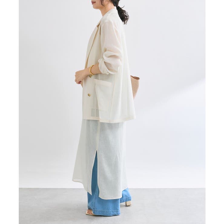 【RIVE DROITE】カラミメッシュテーラードJK | PAL GROUP OUTLET | 詳細画像3 