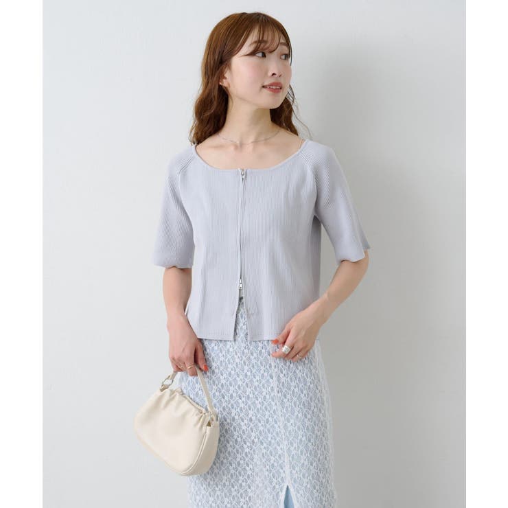 【Kastane】B オフショルZIPカーディガン | PAL GROUP OUTLET | 詳細画像26 