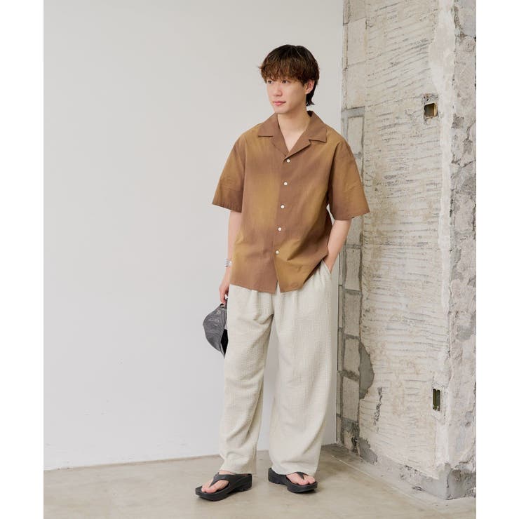 【Kastane】STRETCH SEERSUCKER EASY PANTS | PAL GROUP OUTLET | 詳細画像2 