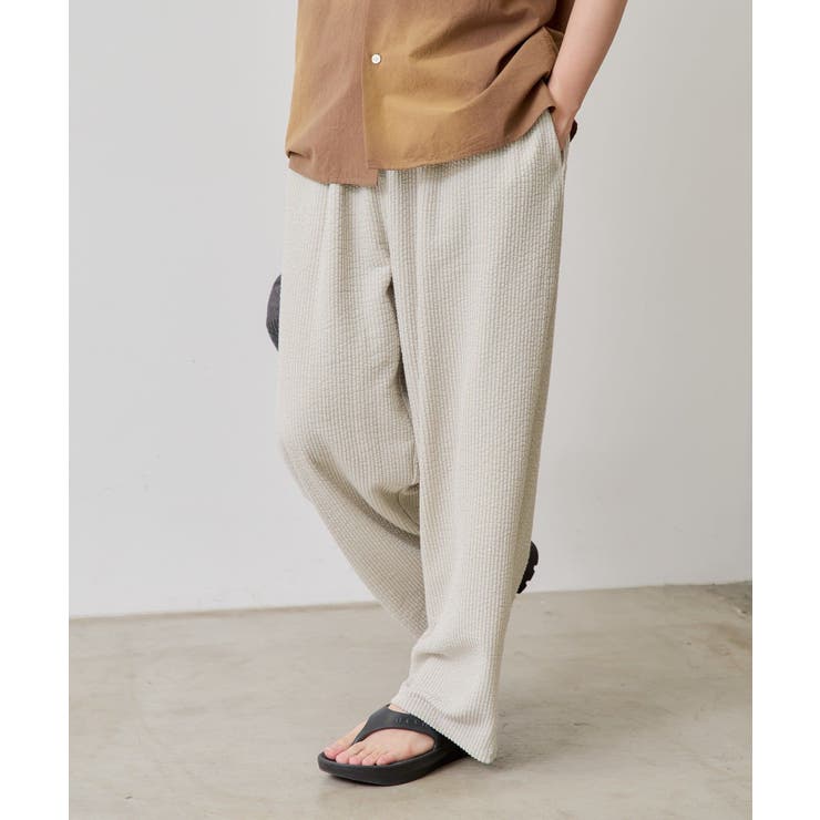 【Kastane】STRETCH SEERSUCKER EASY PANTS | PAL GROUP OUTLET | 詳細画像4 