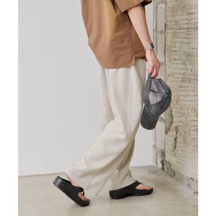 【Kastane】STRETCH SEERSUCKER EASY PANTS | PAL GROUP OUTLET | 詳細画像6 