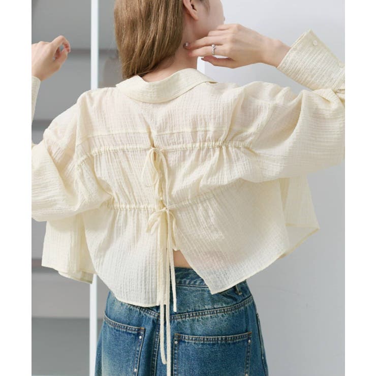 IVO | 【Kastane】ギンガムバックリボンシャツ | PAL GROUP OUTLET