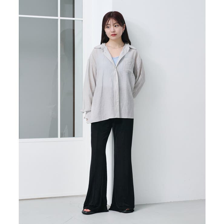 【Kastane】ギンガムバックリボンシャツ | PAL GROUP OUTLET | 詳細画像11 