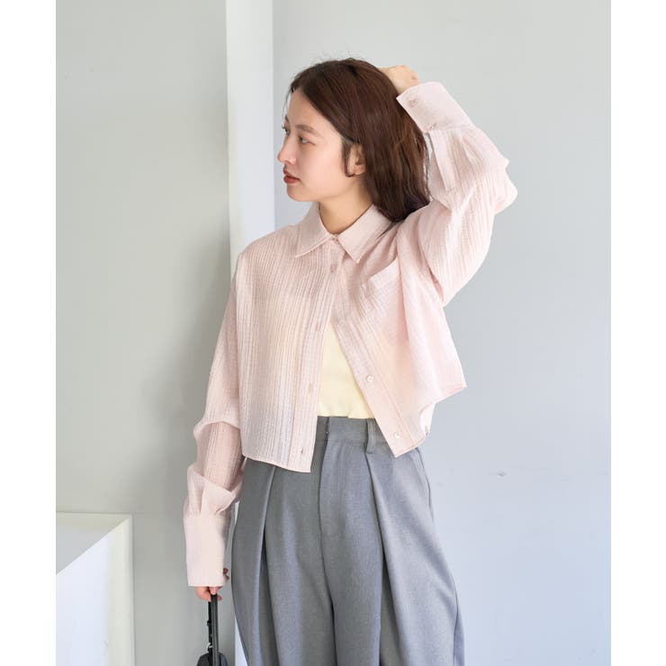 【Kastane】ギンガムバックリボンシャツ | PAL GROUP OUTLET | 詳細画像36 