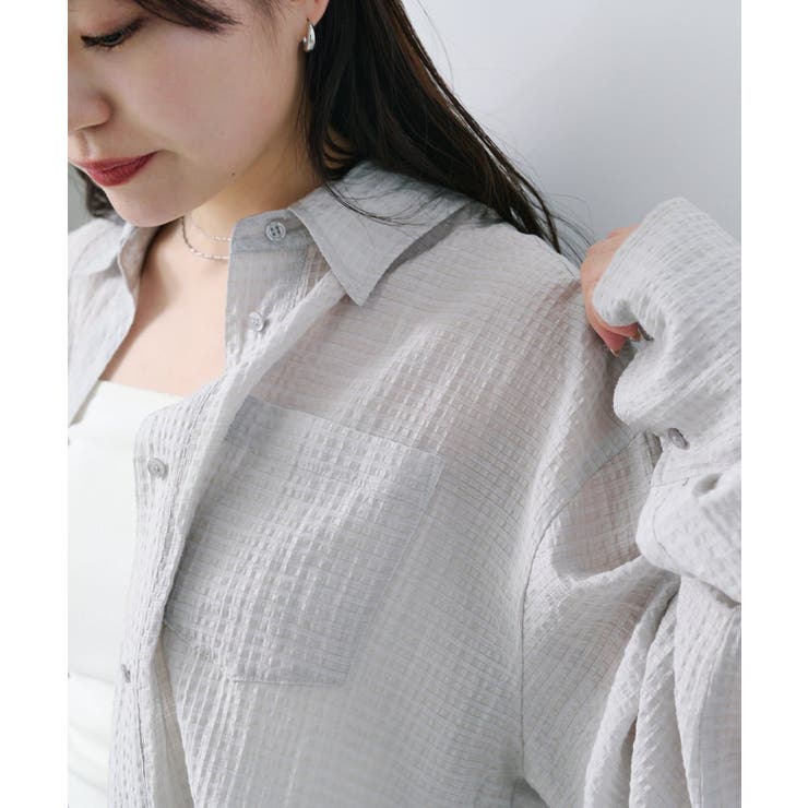 【Kastane】ギンガムバックリボンシャツ | PAL GROUP OUTLET | 詳細画像41 