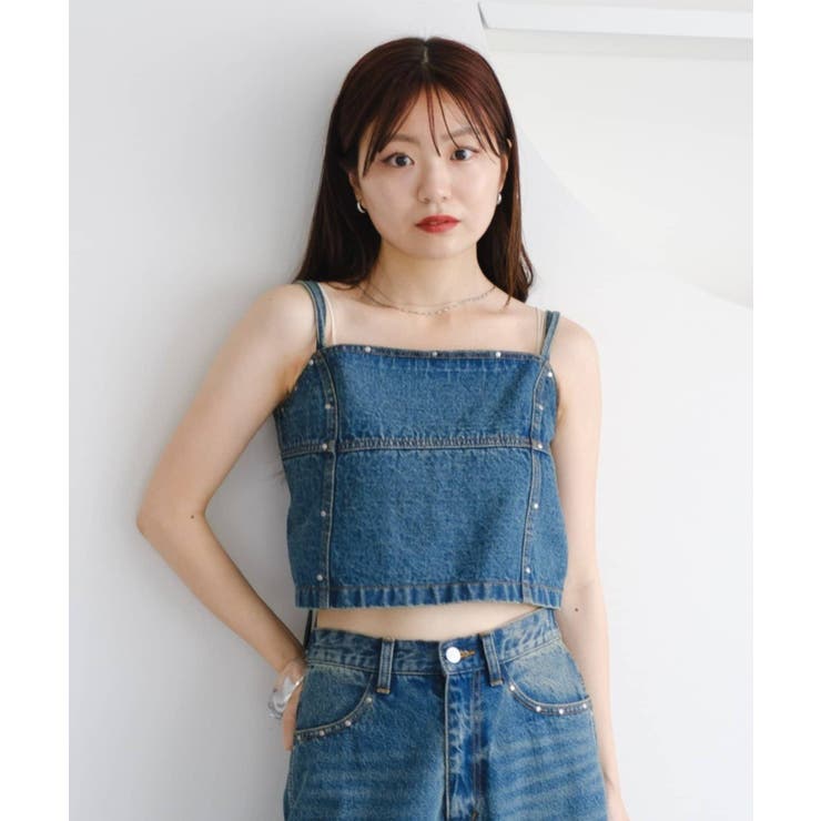 BLU | 【Kastane】スタッズデニムビスチェ | PAL GROUP OUTLET