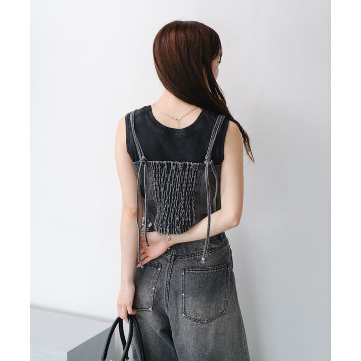 【Kastane】スタッズデニムビスチェ | PAL GROUP OUTLET | 詳細画像14 