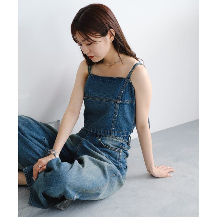 【Kastane】スタッズデニムビスチェ | PAL GROUP OUTLET | 詳細画像1 