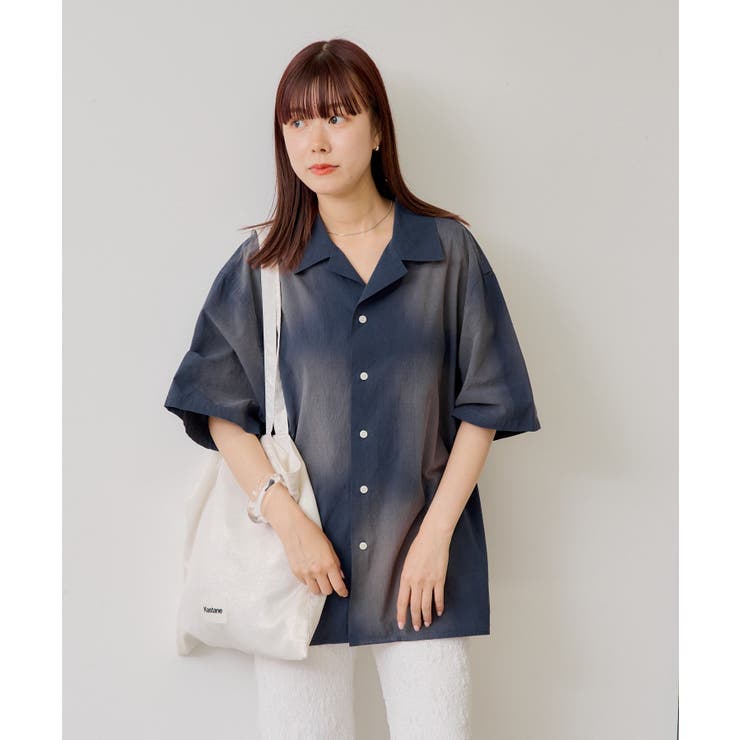 【Kastane】SUNFADE OPEN COLLAR SHIRT | PAL GROUP OUTLET | 詳細画像2 