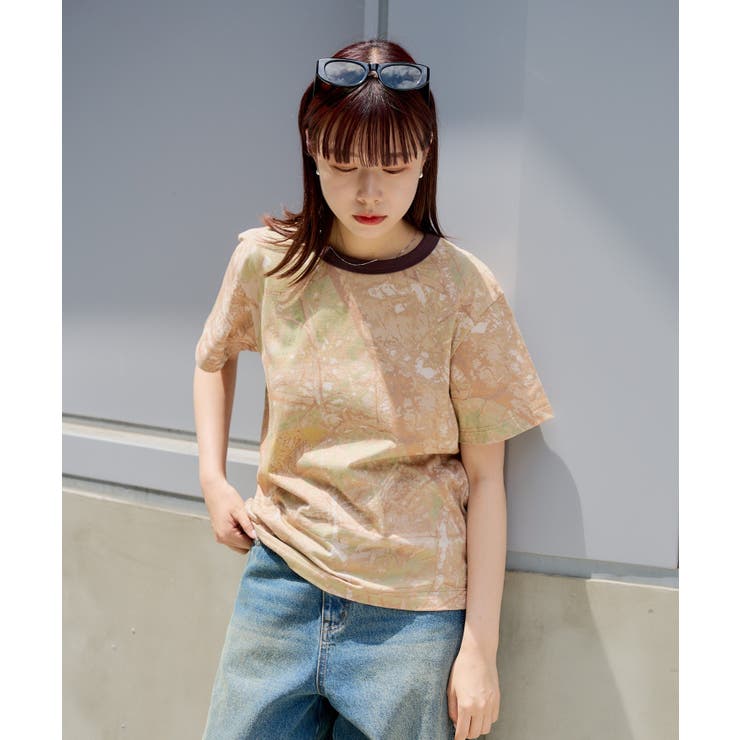 BEG | 【Kastane】CAMOUFLAGE T-SHIRT | PAL GROUP OUTLET