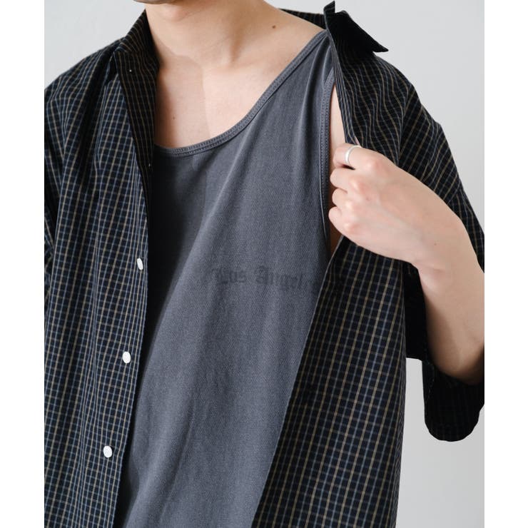 BLK2 | 【Kastane】SUNFADE LOGO TANK TOP | PAL GROUP OUTLET