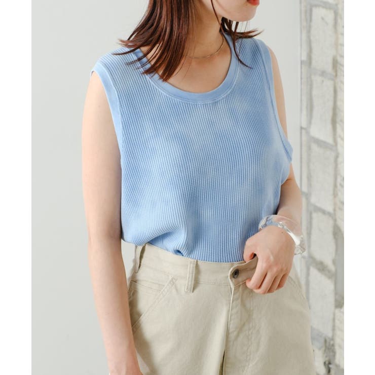 BLU | 【Kastane】TIE DYED THERMAL TANK TOP | PAL GROUP OUTLET