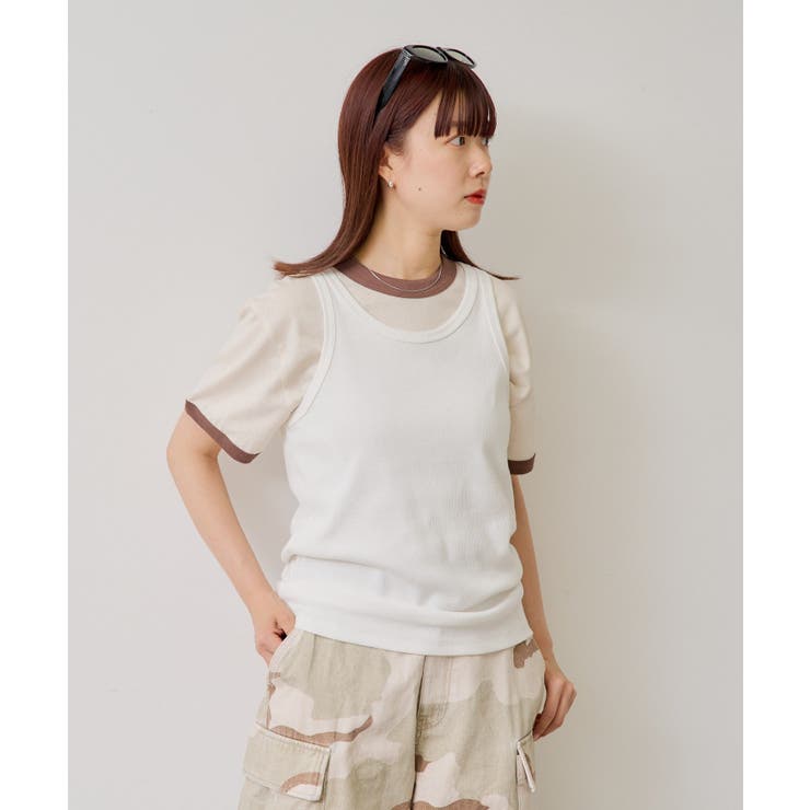 【Kastane】RIBBED TANK TOP | PAL GROUP OUTLET | 詳細画像6 