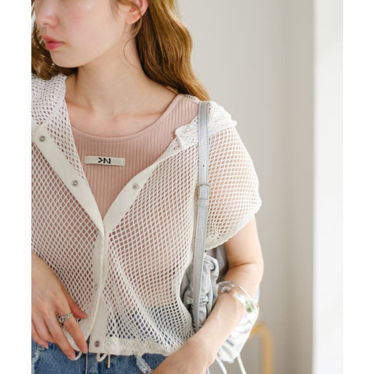 【Kastane】メッシュノースリパーカー | PAL GROUP OUTLET | 詳細画像1 