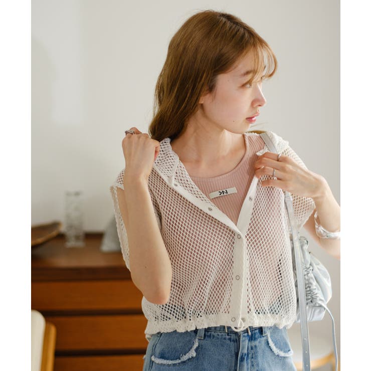 【Kastane】メッシュノースリパーカー | PAL GROUP OUTLET | 詳細画像2 