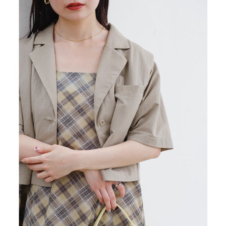 【Kastane】半袖タックジャケット | PAL GROUP OUTLET | 詳細画像10 