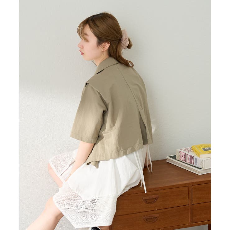 【Kastane】半袖タックジャケット | PAL GROUP OUTLET | 詳細画像16 