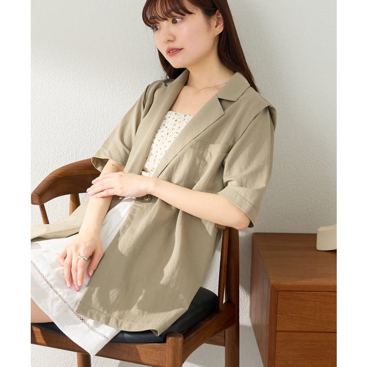 【Kastane】半袖タックジャケット | PAL GROUP OUTLET | 詳細画像35 