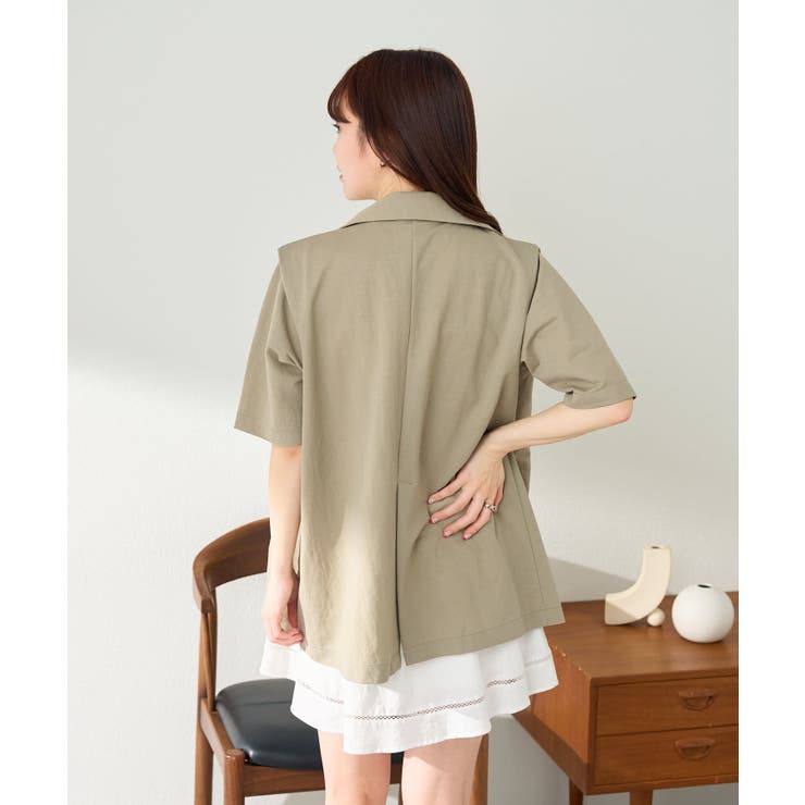 【Kastane】半袖タックジャケット | PAL GROUP OUTLET | 詳細画像38 