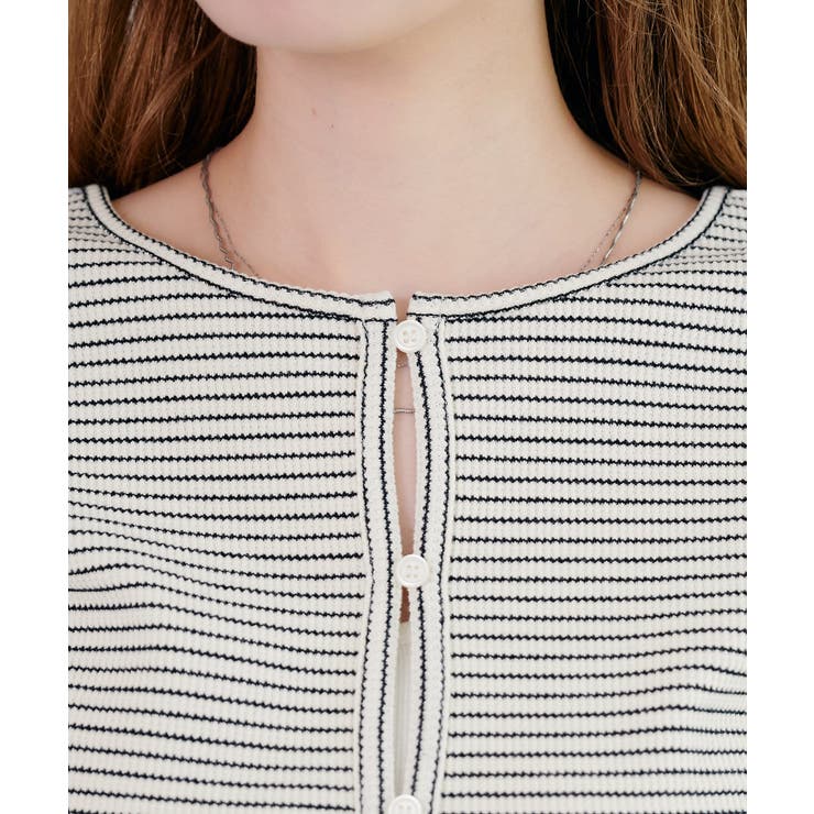 【Kastane】サーマルパフカーディガン半袖 | PAL GROUP OUTLET | 詳細画像26 