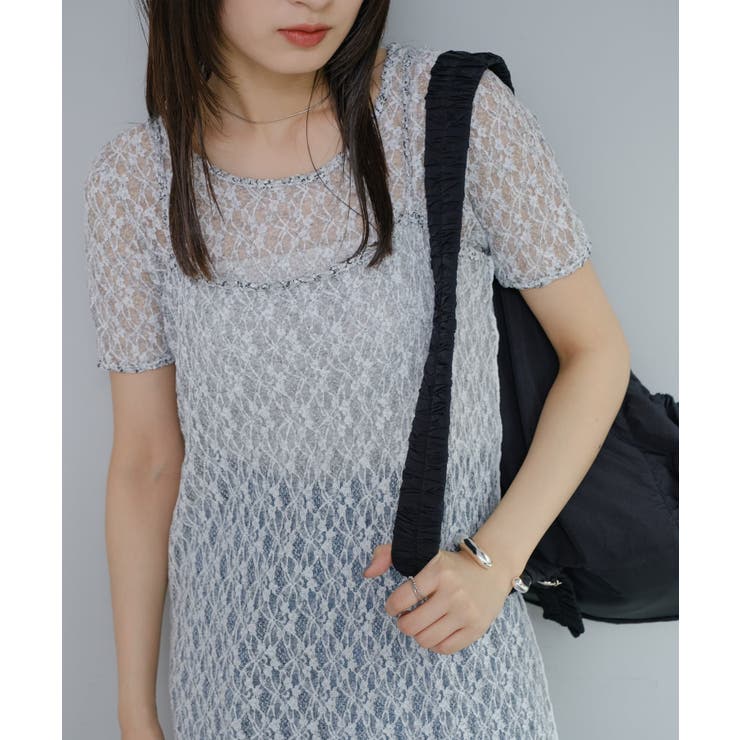 【Kastane】レースフラワーキャミワンピース | PAL GROUP OUTLET | 詳細画像10 