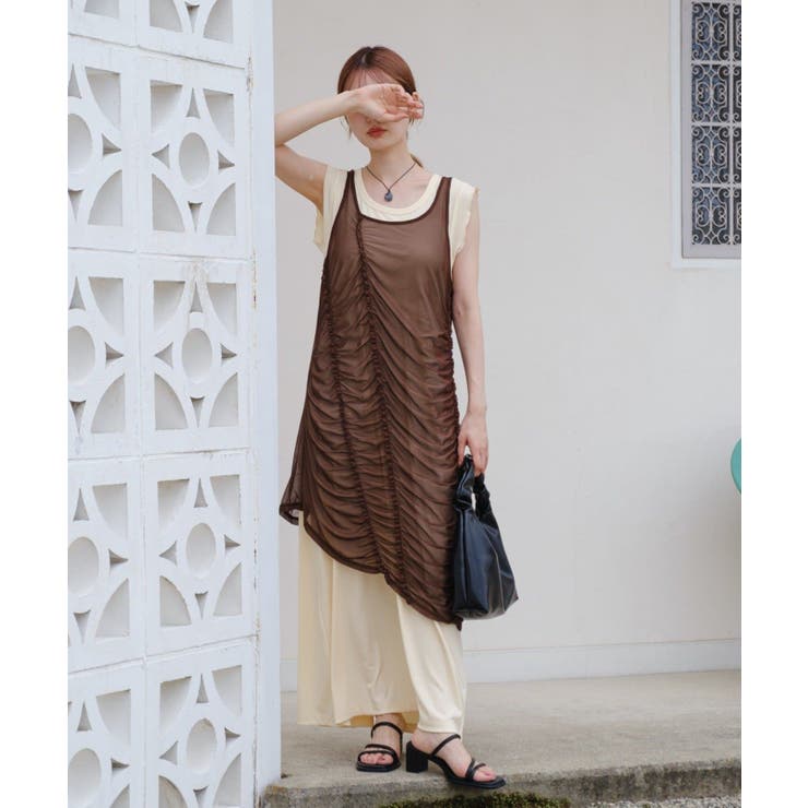 IVOBRN | 【Kastane】シアーシャーリングワンピSET | PAL GROUP OUTLET