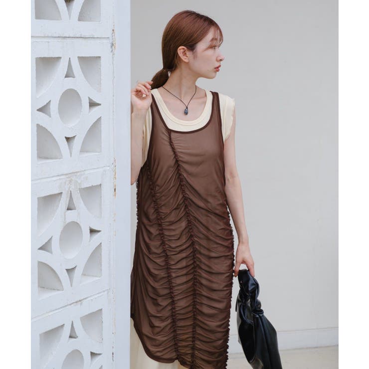 【Kastane】シアーシャーリングワンピSET | PAL GROUP OUTLET | 詳細画像3 