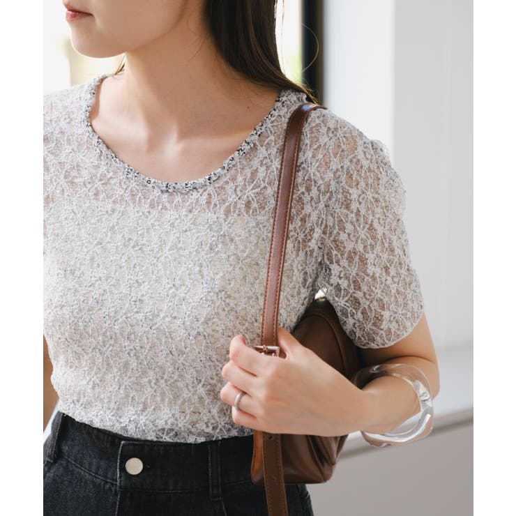 【Kastane】レースフラワープリントTEE | PAL GROUP OUTLET | 詳細画像10 