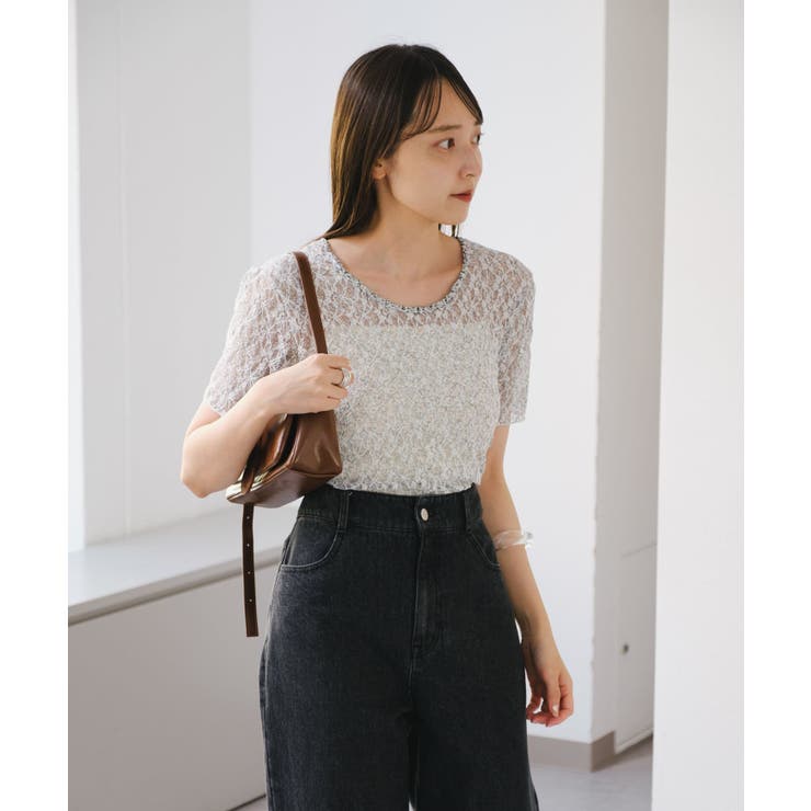 【Kastane】レースフラワープリントTEE | PAL GROUP OUTLET | 詳細画像11 