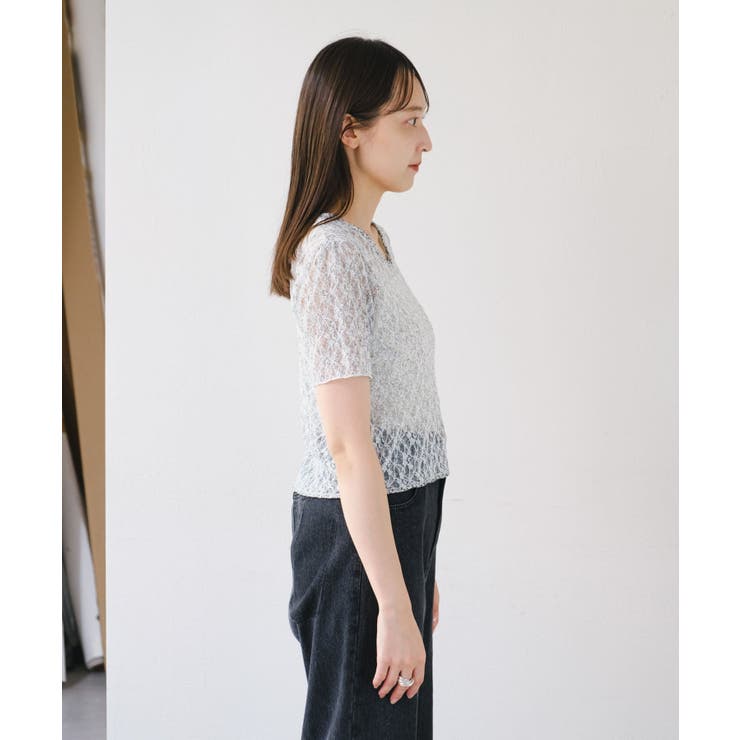 【Kastane】レースフラワープリントTEE | PAL GROUP OUTLET | 詳細画像13 