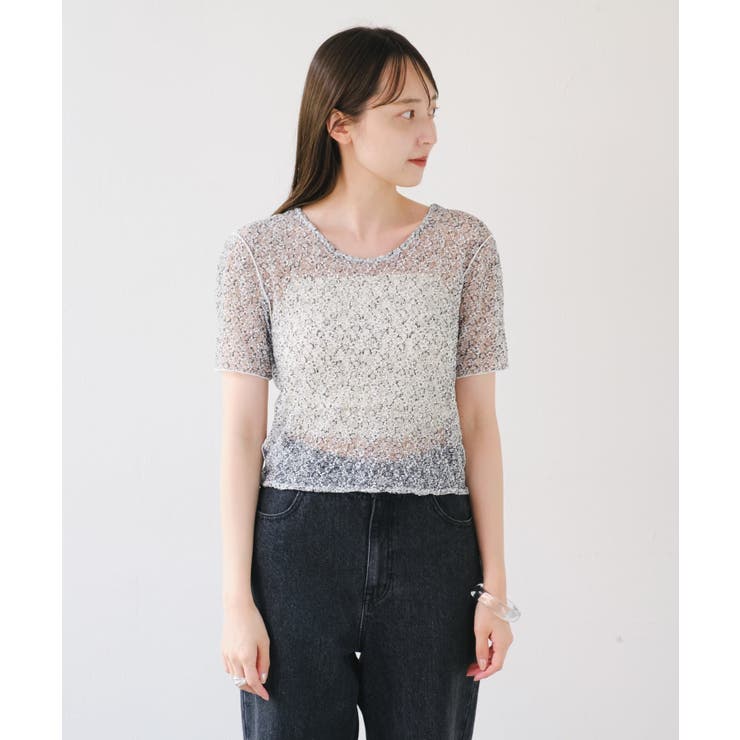 【Kastane】レースフラワープリントTEE | PAL GROUP OUTLET | 詳細画像20 