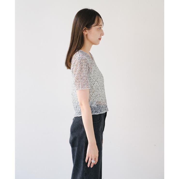 【Kastane】レースフラワープリントTEE | PAL GROUP OUTLET | 詳細画像21 