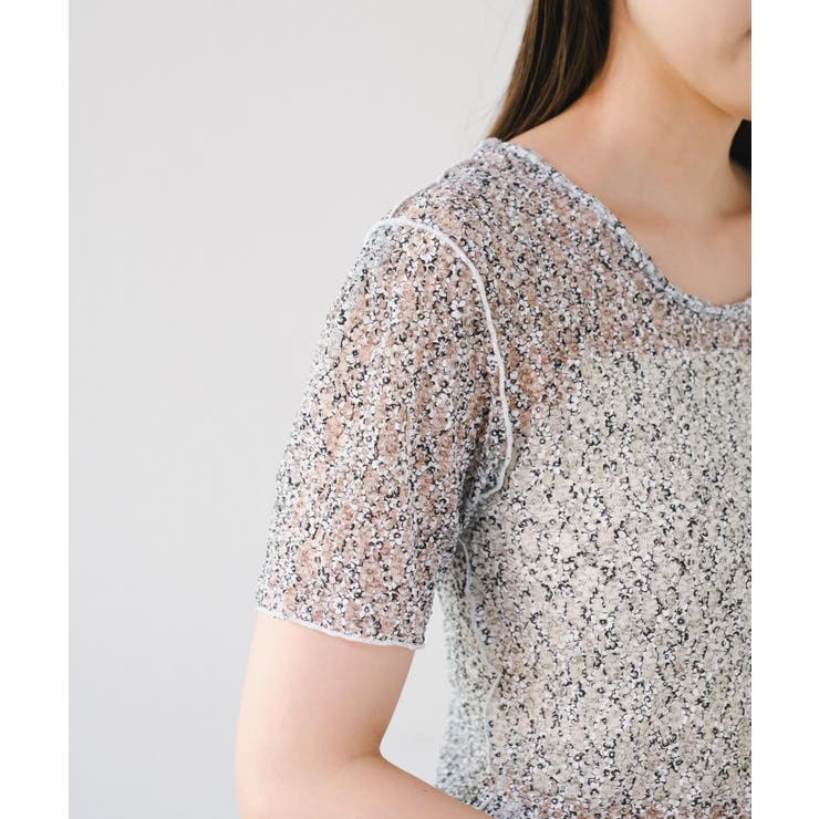 【Kastane】レースフラワープリントTEE | PAL GROUP OUTLET | 詳細画像23 