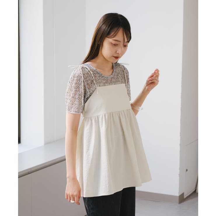 【Kastane】レースフラワープリントTEE | PAL GROUP OUTLET | 詳細画像5 