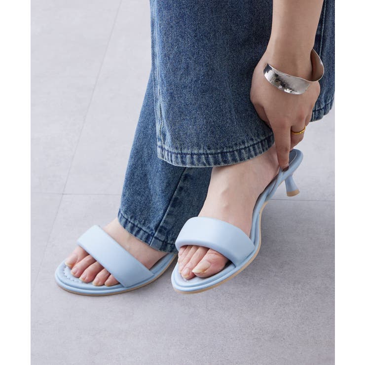 BLU | 【mystic】パテッドヒールサンダル | PAL GROUP OUTLET