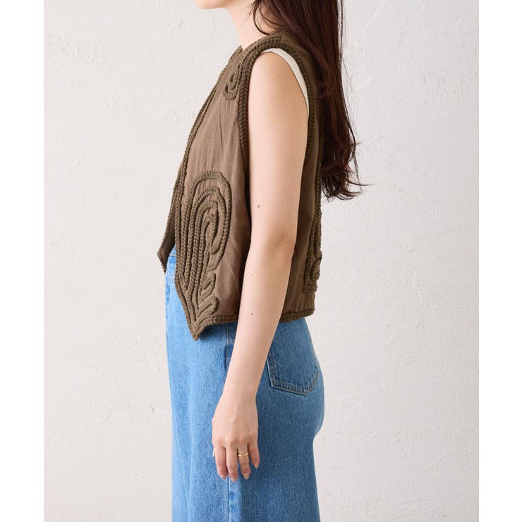 【CIAOPANIC TYPY】【India】ロープ刺繍ベスト | PAL GROUP OUTLET | 詳細画像30 