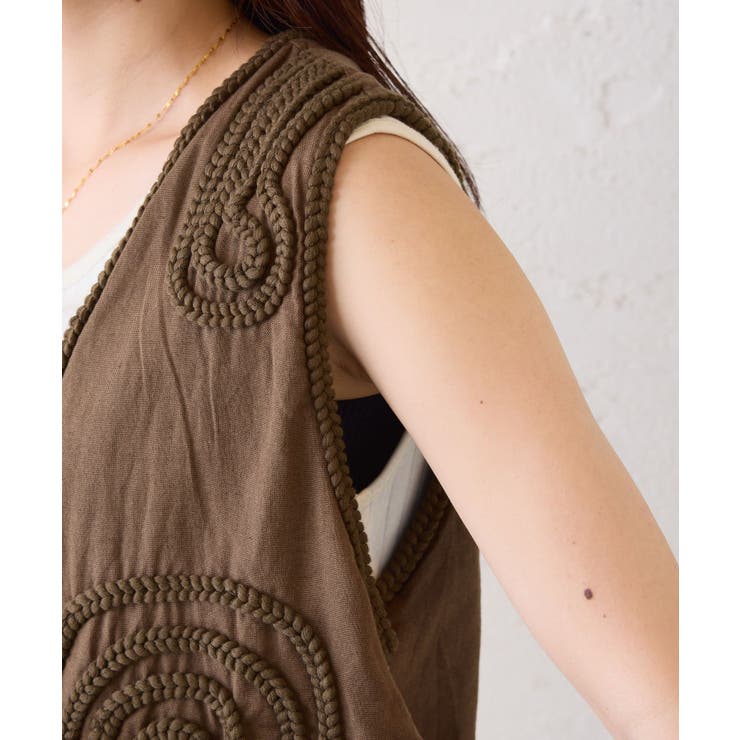 【CIAOPANIC TYPY】【India】ロープ刺繍ベスト | PAL GROUP OUTLET | 詳細画像32 