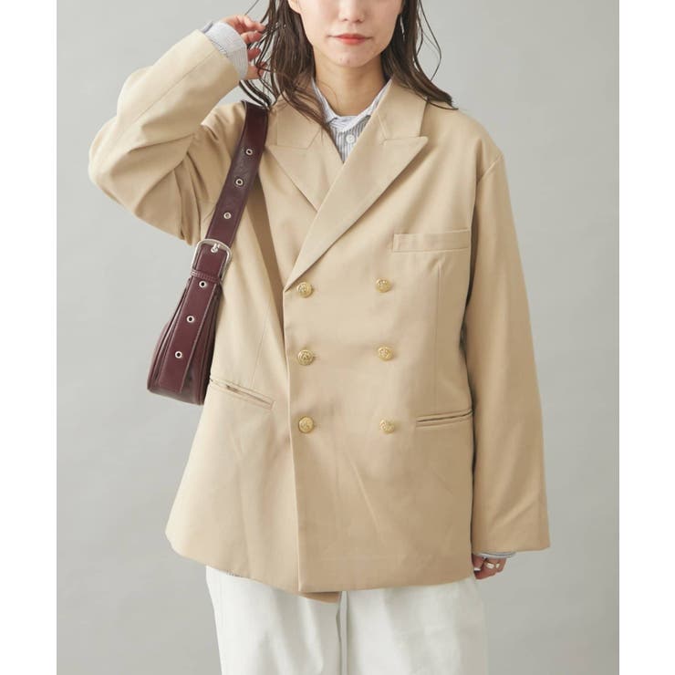 BEIGE | 【CIAOPANIC TYPY】GEVACOダブルブレスジャケット | PAL GROUP OUTLET