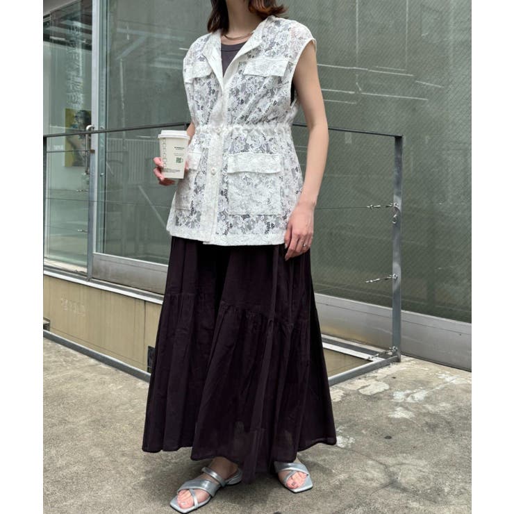 【CIAOPANIC TYPY】レースミリタリーベスト | PAL GROUP OUTLET | 詳細画像23 