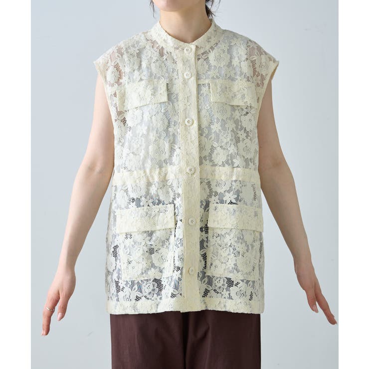 【CIAOPANIC TYPY】レースミリタリーベスト | PAL GROUP OUTLET | 詳細画像33 