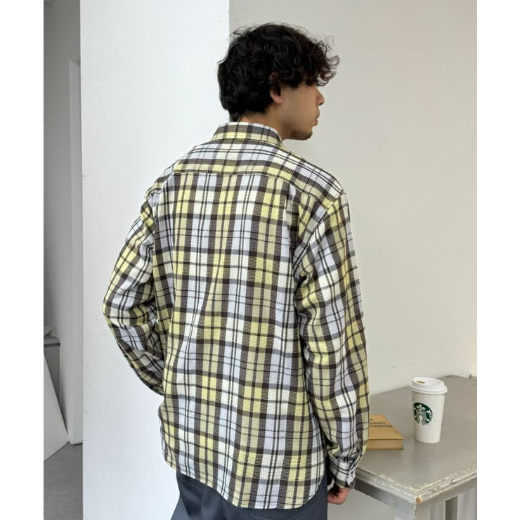 【CIAOPANIC TYPY】バスケット編みメッシュチェックシャツ | PAL GROUP OUTLET | 詳細画像21 