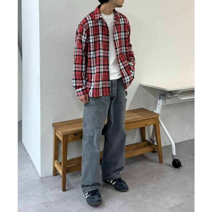 【CIAOPANIC TYPY】バスケット編みメッシュチェックシャツ | PAL GROUP OUTLET | 詳細画像25 