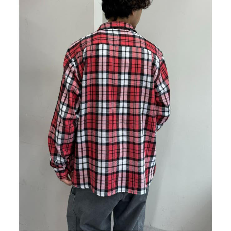 【CIAOPANIC TYPY】バスケット編みメッシュチェックシャツ | PAL GROUP OUTLET | 詳細画像28 