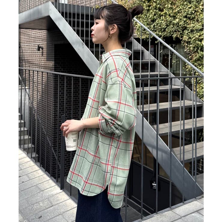 【CIAOPANIC TYPY】バスケット編みメッシュチェックシャツ | PAL GROUP OUTLET | 詳細画像42 