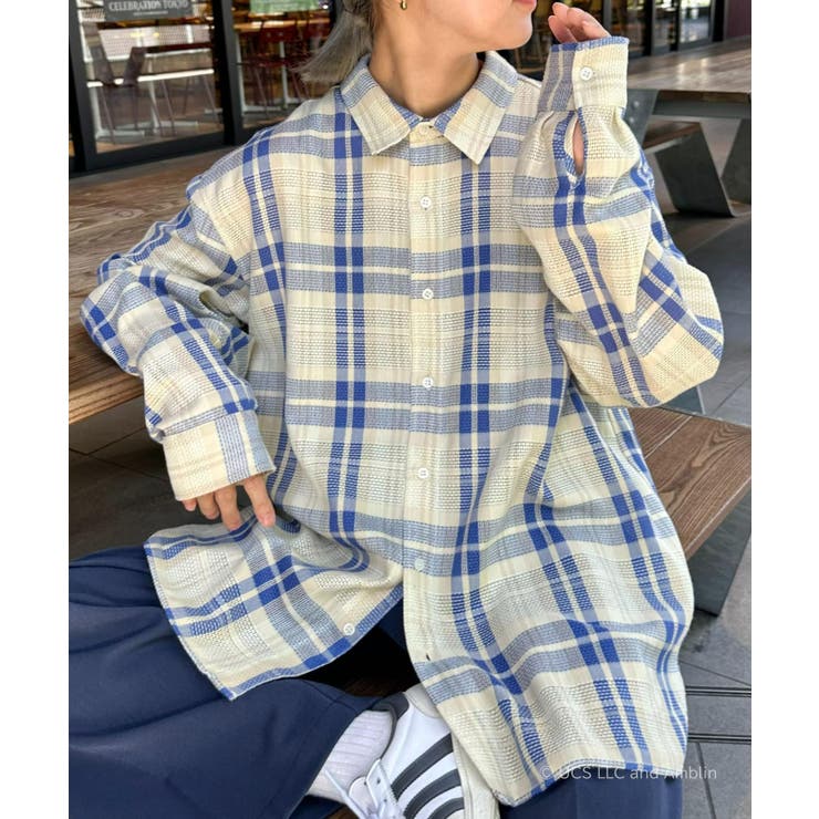 【CIAOPANIC TYPY】バスケット編みメッシュチェックシャツ | PAL GROUP OUTLET | 詳細画像49 