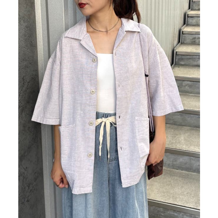 【CIAOPANIC TYPY】コットンリネンカバーオールシャツ | PAL GROUP OUTLET | 詳細画像19 