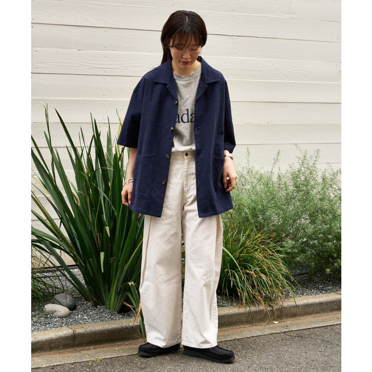 【CIAOPANIC TYPY】コットンリネンカバーオールシャツ | PAL GROUP OUTLET | 詳細画像2 