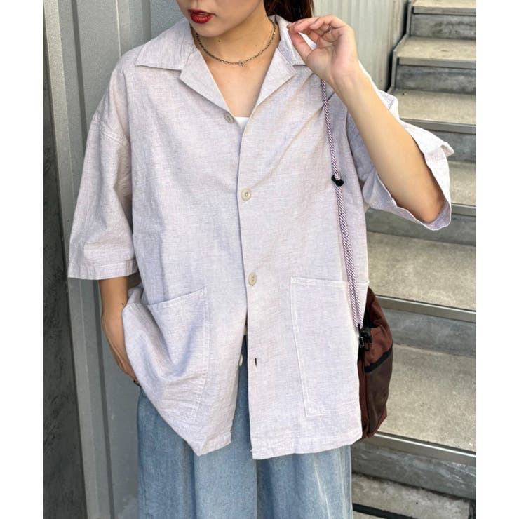【CIAOPANIC TYPY】コットンリネンカバーオールシャツ | PAL GROUP OUTLET | 詳細画像20 