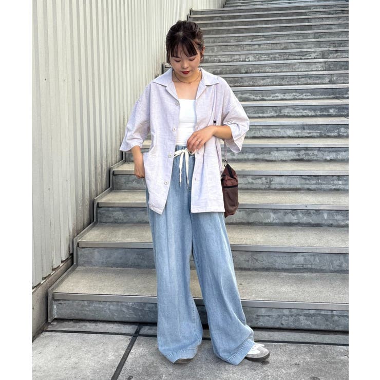 【CIAOPANIC TYPY】コットンリネンカバーオールシャツ | PAL GROUP OUTLET | 詳細画像22 